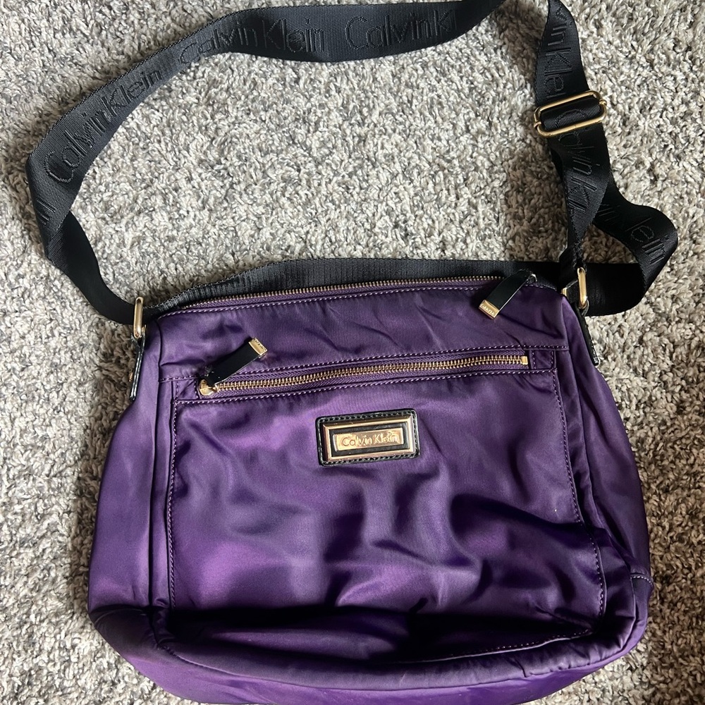 Calvin Klein Vibrant Purple Crossbody Bag